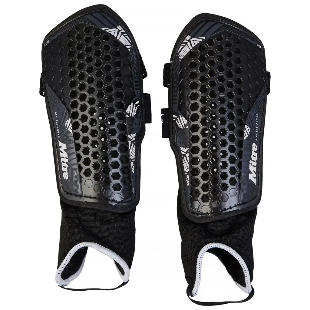 Mitre Aircell Power shin guards Black/white