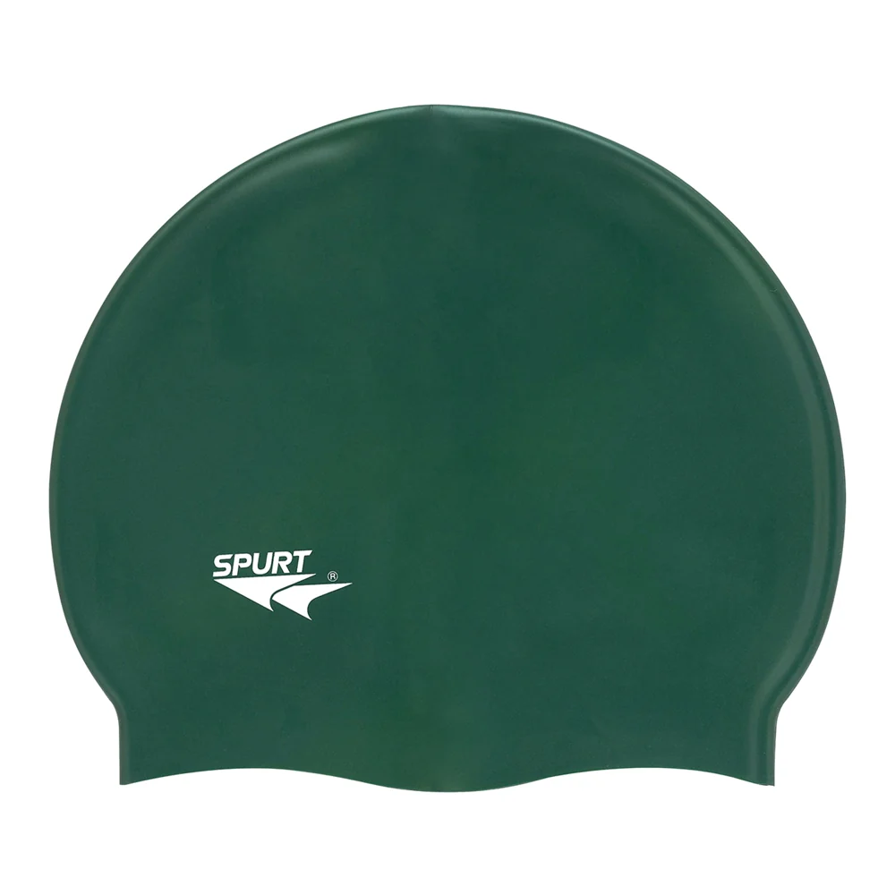 SPURT SILICONE SWIM CAP BOTTLE GREEN 