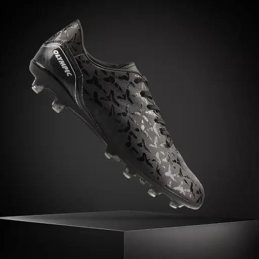 [FWOLYFSBBLK.7] Olympic Foul Soccer Boots Black size 7